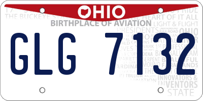OH license plate GLG7132