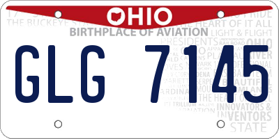 OH license plate GLG7145