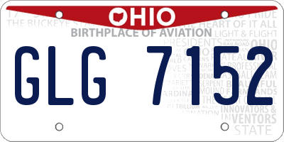 OH license plate GLG7152