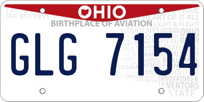 OH license plate GLG7154