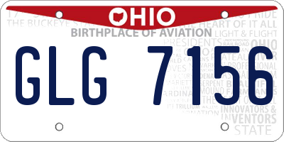 OH license plate GLG7156