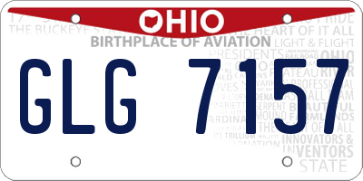OH license plate GLG7157