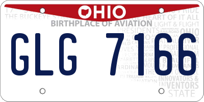 OH license plate GLG7166