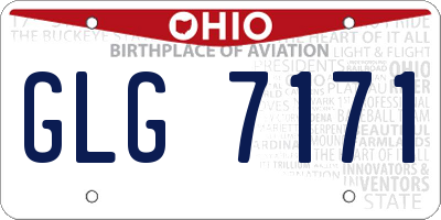 OH license plate GLG7171