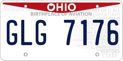 OH license plate GLG7176