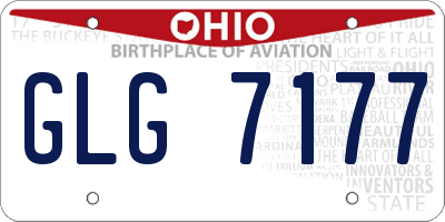 OH license plate GLG7177