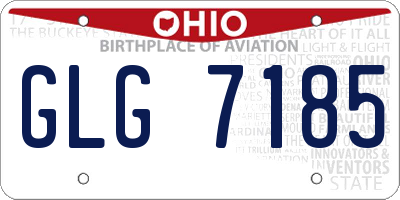 OH license plate GLG7185