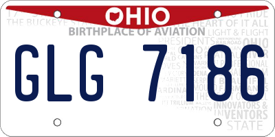 OH license plate GLG7186