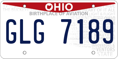 OH license plate GLG7189