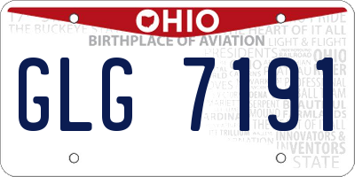 OH license plate GLG7191