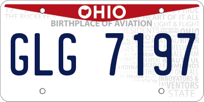 OH license plate GLG7197