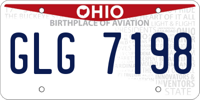 OH license plate GLG7198