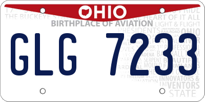 OH license plate GLG7233