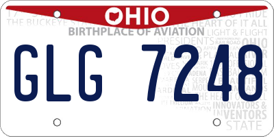 OH license plate GLG7248