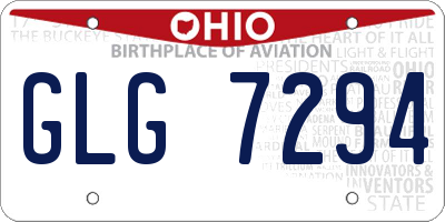 OH license plate GLG7294