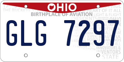 OH license plate GLG7297