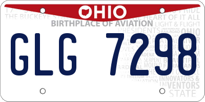 OH license plate GLG7298