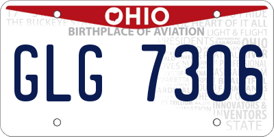 OH license plate GLG7306
