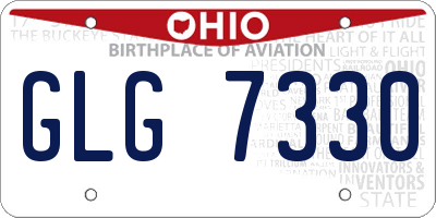 OH license plate GLG7330