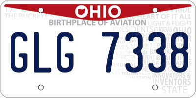 OH license plate GLG7338