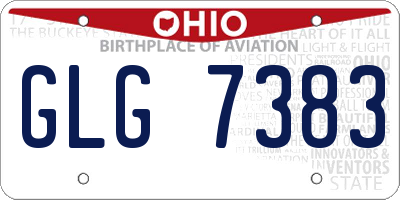 OH license plate GLG7383
