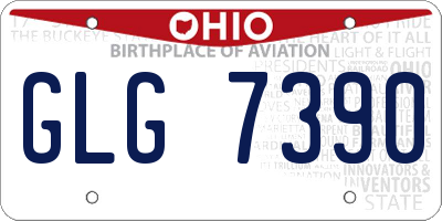 OH license plate GLG7390