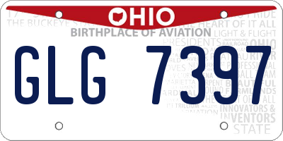 OH license plate GLG7397