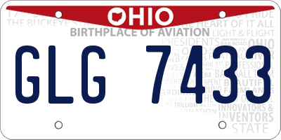 OH license plate GLG7433