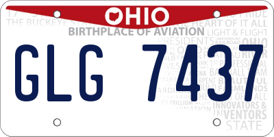 OH license plate GLG7437