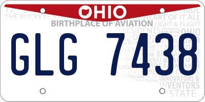 OH license plate GLG7438