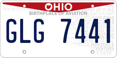 OH license plate GLG7441