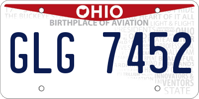 OH license plate GLG7452
