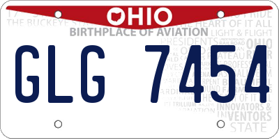 OH license plate GLG7454