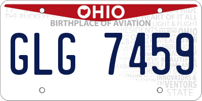 OH license plate GLG7459