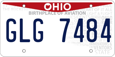 OH license plate GLG7484