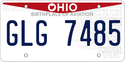 OH license plate GLG7485