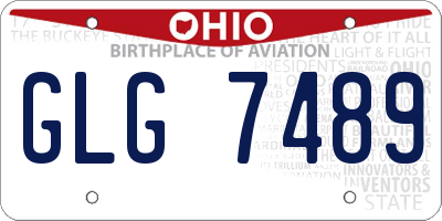 OH license plate GLG7489