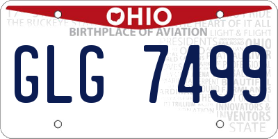 OH license plate GLG7499