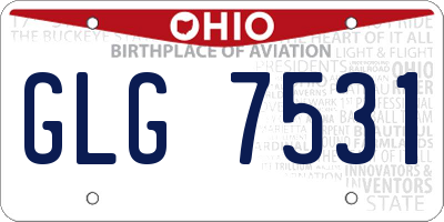 OH license plate GLG7531