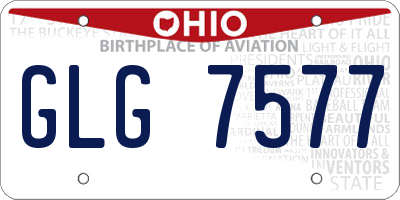 OH license plate GLG7577