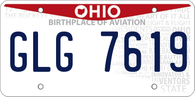 OH license plate GLG7619