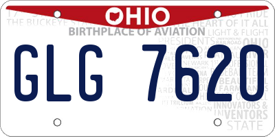 OH license plate GLG7620