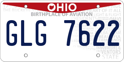 OH license plate GLG7622