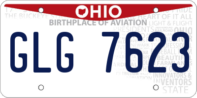 OH license plate GLG7623