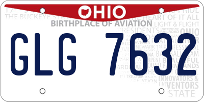 OH license plate GLG7632