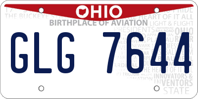 OH license plate GLG7644
