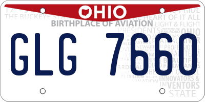 OH license plate GLG7660