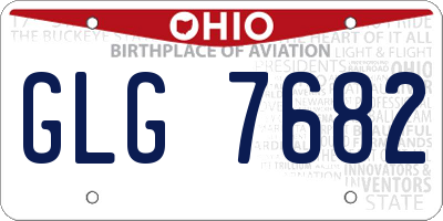 OH license plate GLG7682