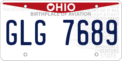 OH license plate GLG7689