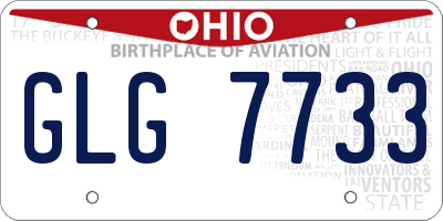 OH license plate GLG7733